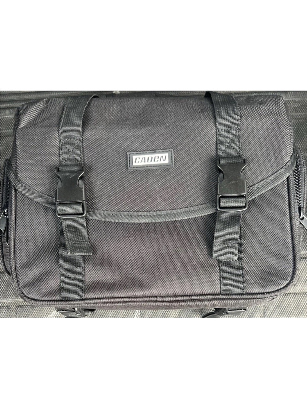 NEW - Caden Camera Bag / Case w/Shoulder Strap - Red Plush Pockets - Universal